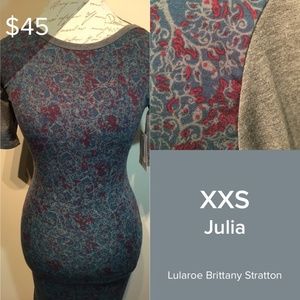 Brand new with tags. Lularoe Julia Dress - XXS